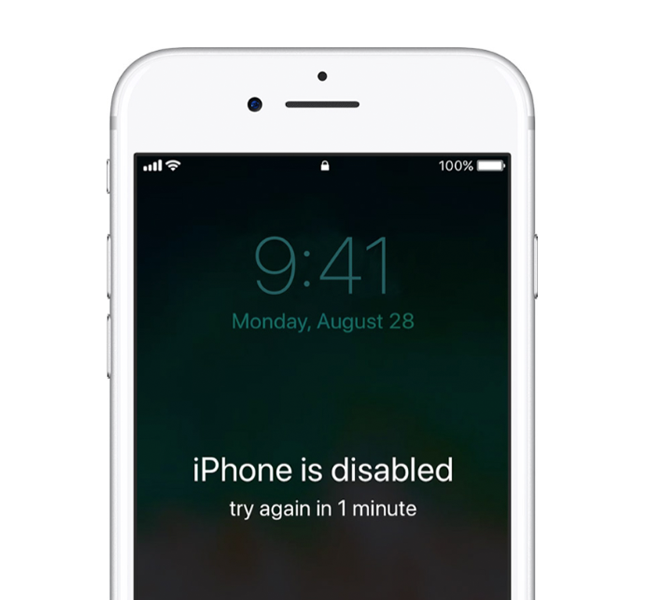 iphone is disabled